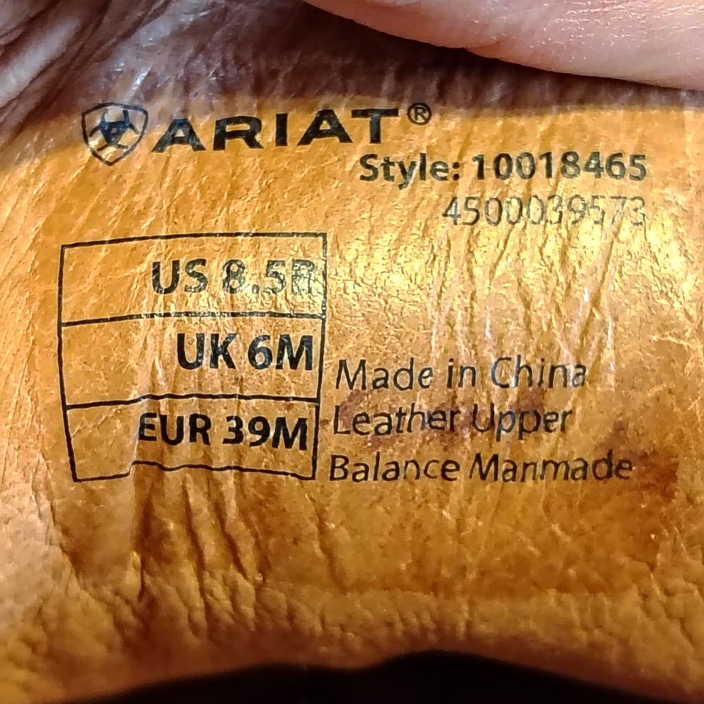 Ariat Fuse Mustard Yellow Snake Embossed Leather Sneakers 10018465 Womens 8.5 B - Picture 8 of 8